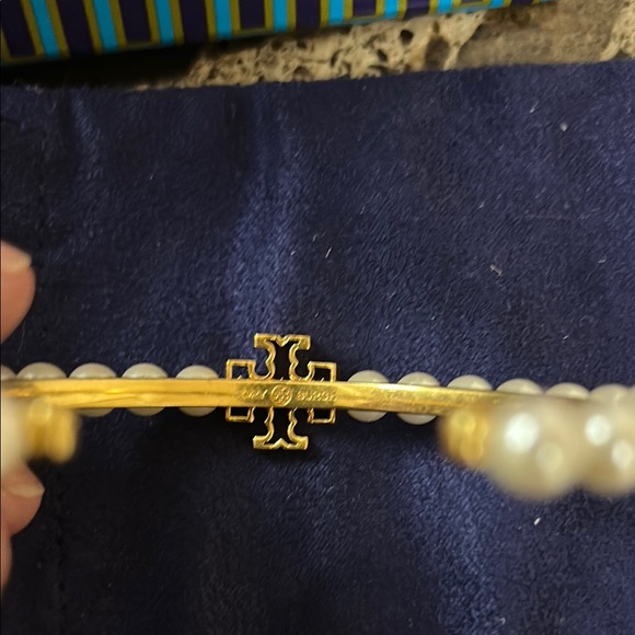 Tory Burch Gold Bracelet with Pearls - Picture 3 of 3